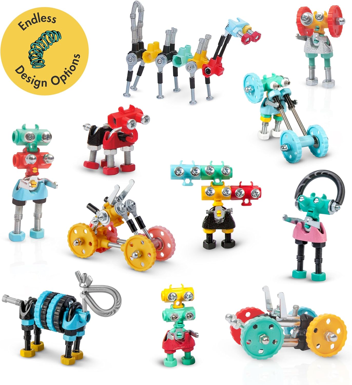 The Off Bits Space Mission Educational Build Your Own Robot Toy, Stem Building Toys for Boys and Girls, Valentine Birthday Gift for Kids Montessori Play Kit, Steam Toys for Kids Ages 6 7 8 9+