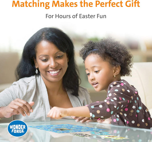 Wonder Forge Americana Matching Game - Skill Building Memory Color Recognition Game for Kids Age 3- 5 | A Fun & Fast Classic Memory Game