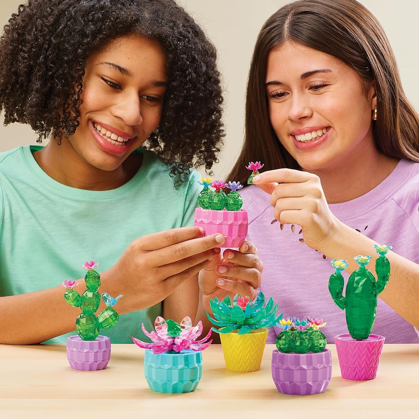 Cra-Z-Art Crystal Gem Creations Jewel Succulents Kit by RoseArt, 175+ Pieces, Great for Adults, Tweens and Children Ages 8+