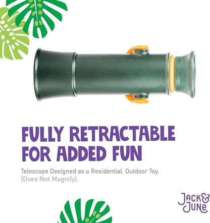 Jack and June Signature Green and Yellow Telescope Playset Attachment Featuring 360 Degree Spin
