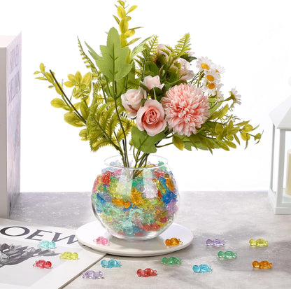 LAIDANLA Mini Resin Bears, Tiny Plastic Animals to Hide Small Bears Bulk for Counting Miniature Landscape Bear Party Favors Gifts Easter Egg Vase Filler Bear Figures Cute Trinkets Desk 200 Pcs