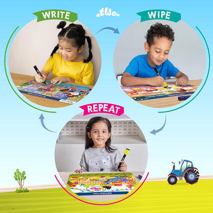 Skillmatics I Can Write PAW Patrol - Reusable Preschool Learning Activities, Educational Toy and Game, Back to School Supplies, Gifts for Students, Kids, Toddlers Ages 3, 4, 5, 6