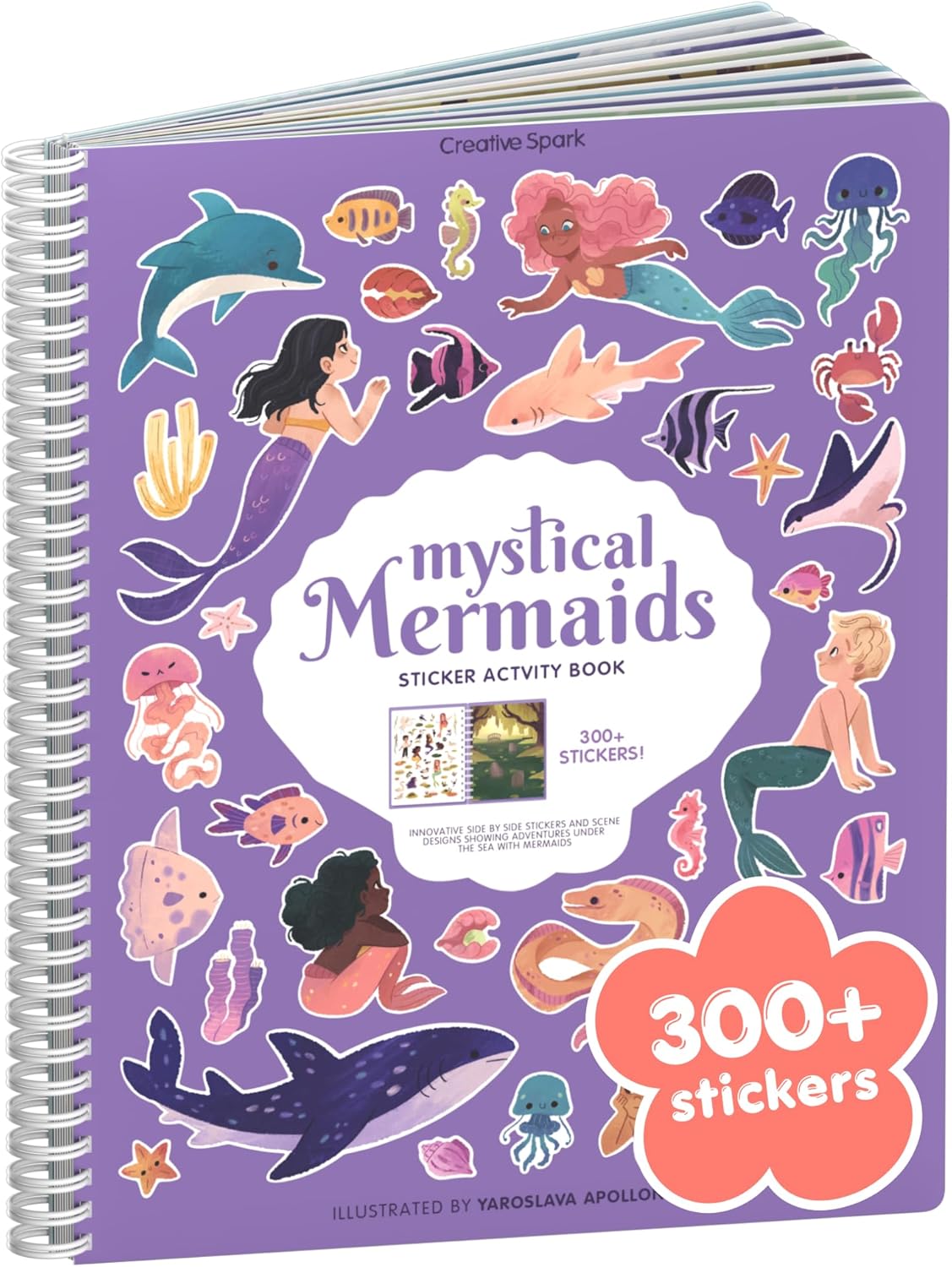 Animals Habitat 500+ Kids Sticker Book by Cupkin Toddler Airplane Travel Activity Coloring and Sticker Book, Road Trip Essentials, 12 Coloring Pages + 12 Scenes for Ages 2–8 Years - Colors A