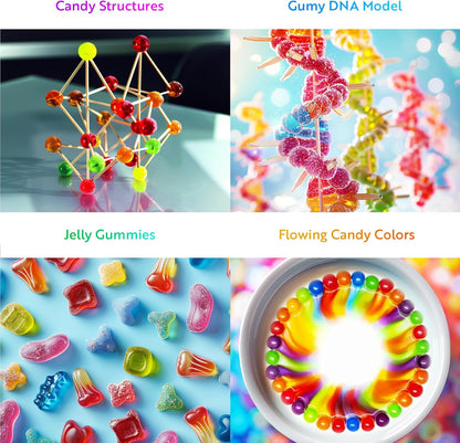 Playz Edible Candy Making kit with Playz Edible Exploding Candy Fun Science Experiments Kits for Kids