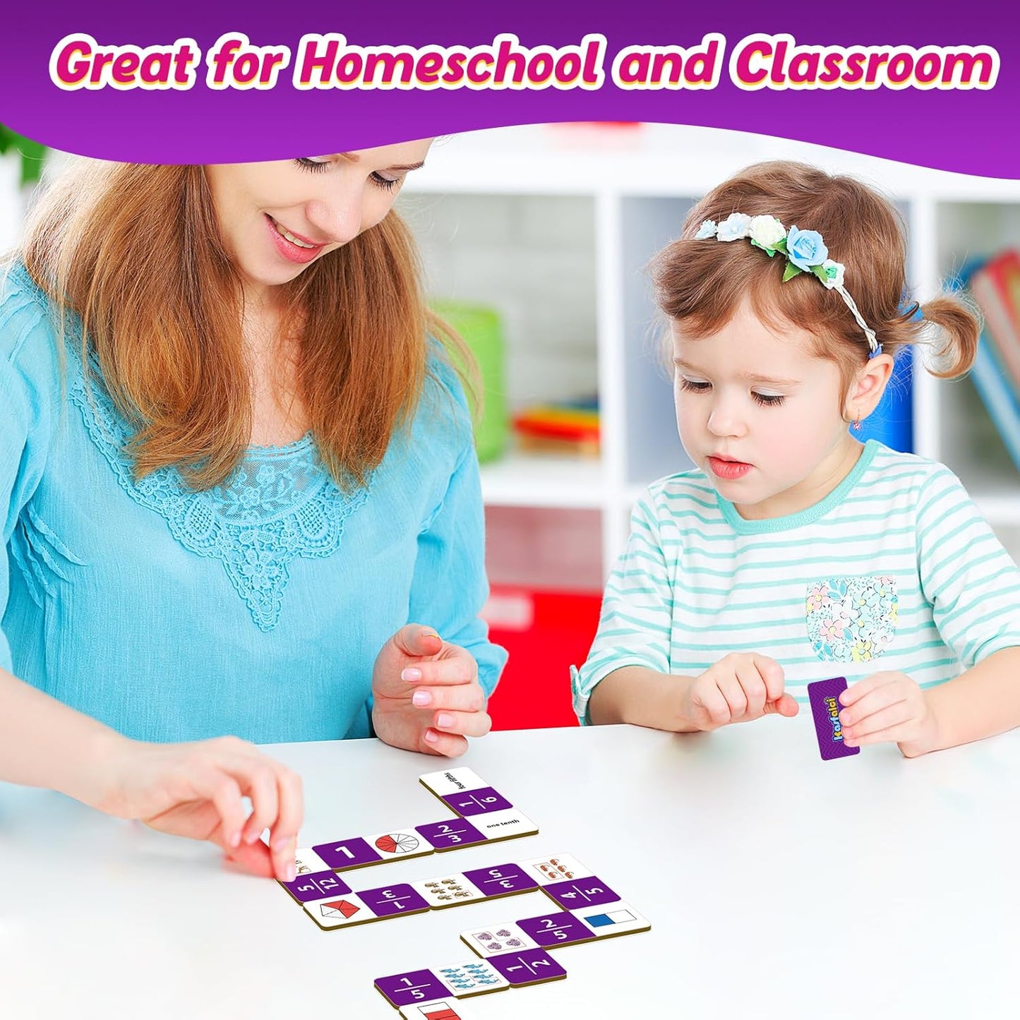 Kasfalci Multiplication Dominoes Set,Math Manipulatives Games for Kids,Counting Toy,Learning Games,Preschool Learning Activities,Homeschool Supplies,Kindergarten Classroom Must Haves,1st 2nd 3rd Grade