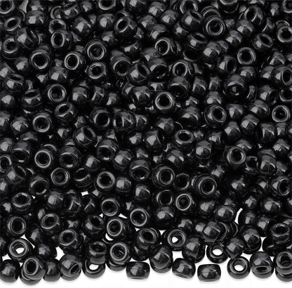 1000Pcs Valentine's Day Pony Beads Pink Red White Bracelets Crafts 6x9mm Bulk Plastic Pony Valentine Beads for Jewelry Making Party Party DIY Crafts Necklace Keychain Romantic Accessories