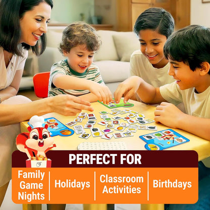 rokt&razo Recipe Rush, Cooking & Matching Card Game for Toddlers & Kids, Ages 18 Months to 10+, Educational Board Game, Easy to Learn, No Reading Required, Perfect for Family Game Night, 1–4 Players