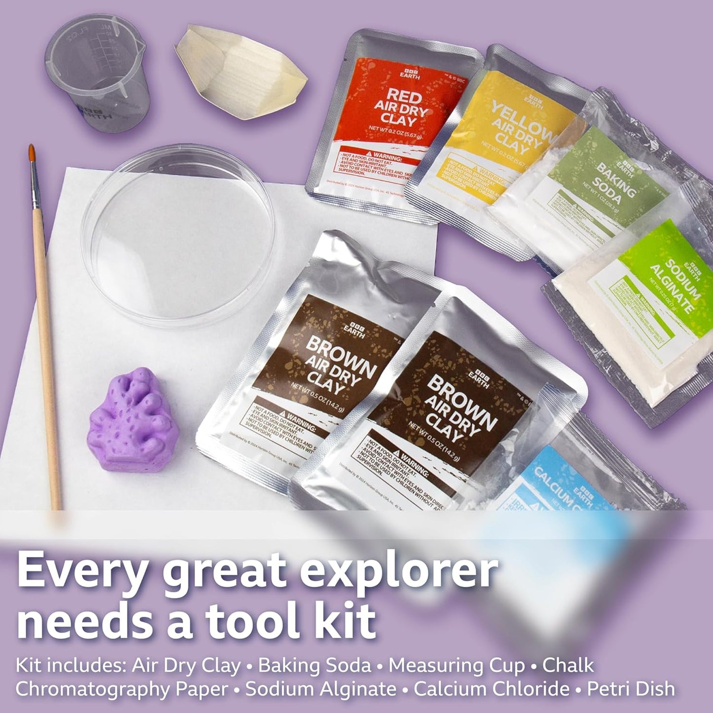 BBC Earth All-in-One Extreme Chemistry - Conduct 10 Science Experiments Including Color Science, Erupting Volcano, Acid & Base Chemistry, Learning & Education Toys for Kids 6-8