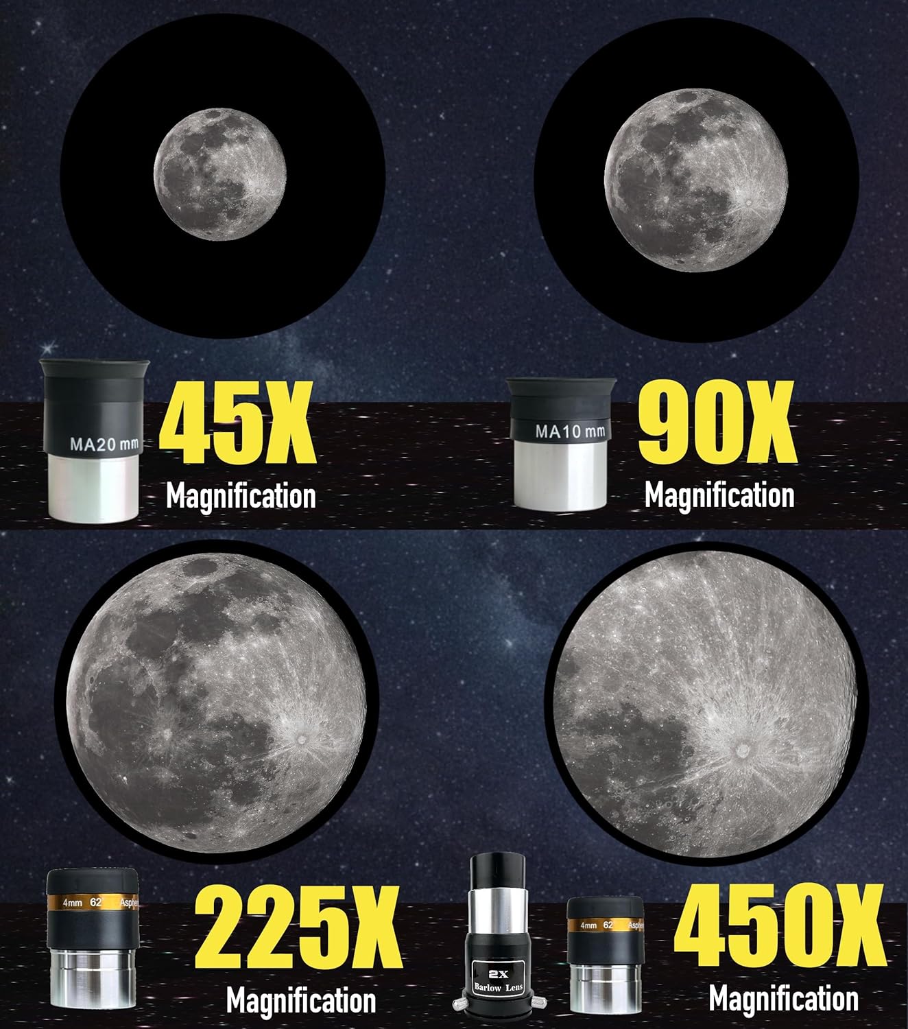 SpectrumOI Telescope for Kids, Telescope for Adults Astronomy Gifts for Kids 8-12 - Premium Refractor 70mm Aperture with Carry Bag and Phone Holder
