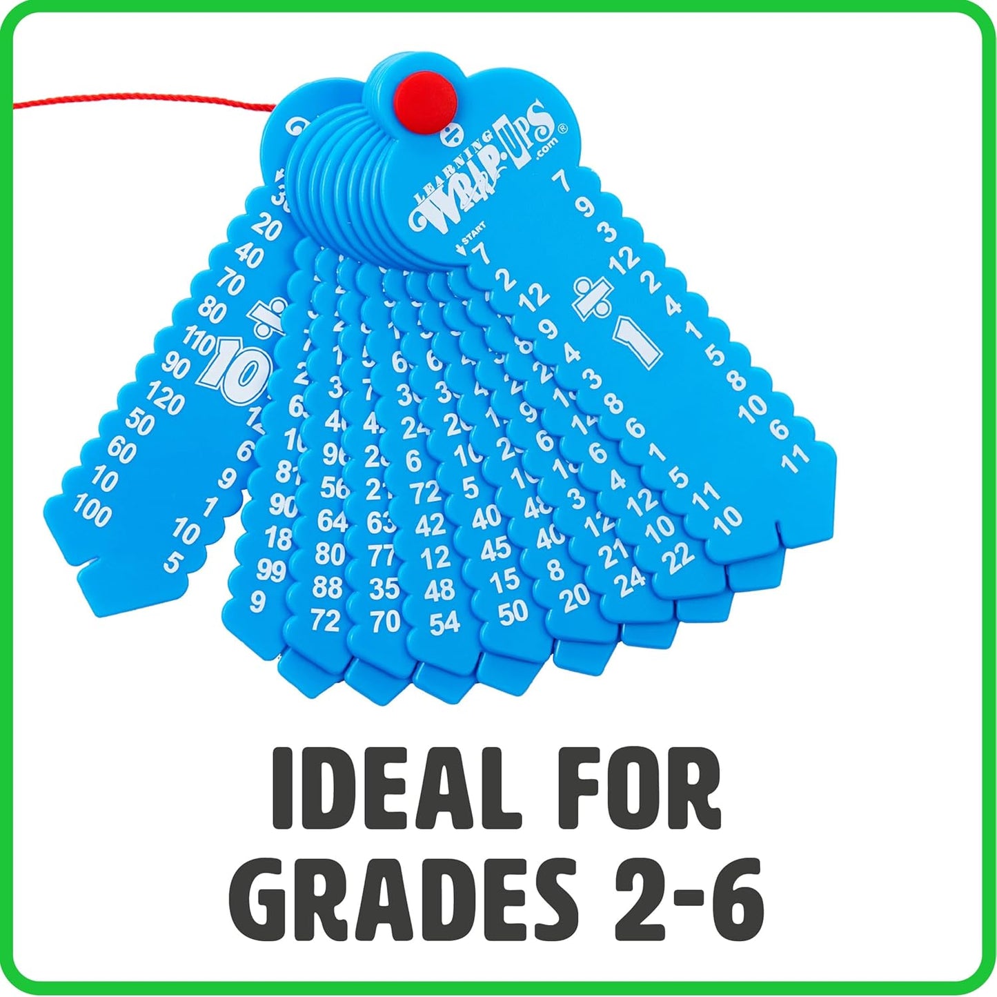 Learning Wrap-Ups Multiplication Keys - Self Correcting Math Tool for Kids Grade Level 2-6