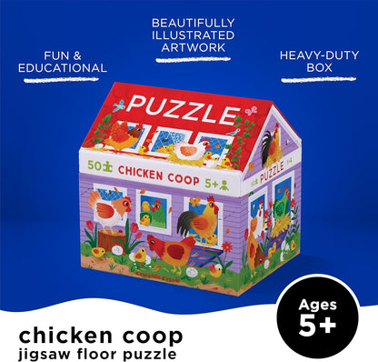 Crocodile Creek 50-Piece Jigsaw Puzzle - Fun Table or Floor Puzzles for Kids Ages 4-6 and Up - Includes Heavy-Duty Shaped Box for Storage - Shark Reef - 12" x 8" Finished
