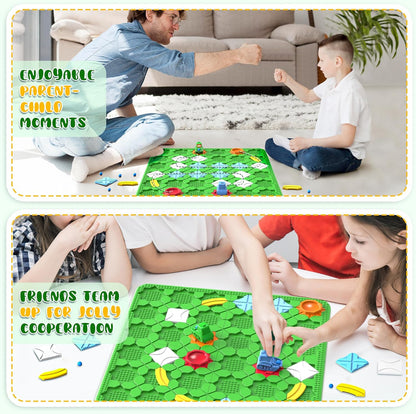 STEM Logic Road Builder Toys: Board Games Toys for 5 Year Old Kids, Montessori Brain Teaser Puzzles Educational Learning Activities Toy for Kid Ages 3 4 6-8 12 Boys Girls Gifts (Orange 32PCS)