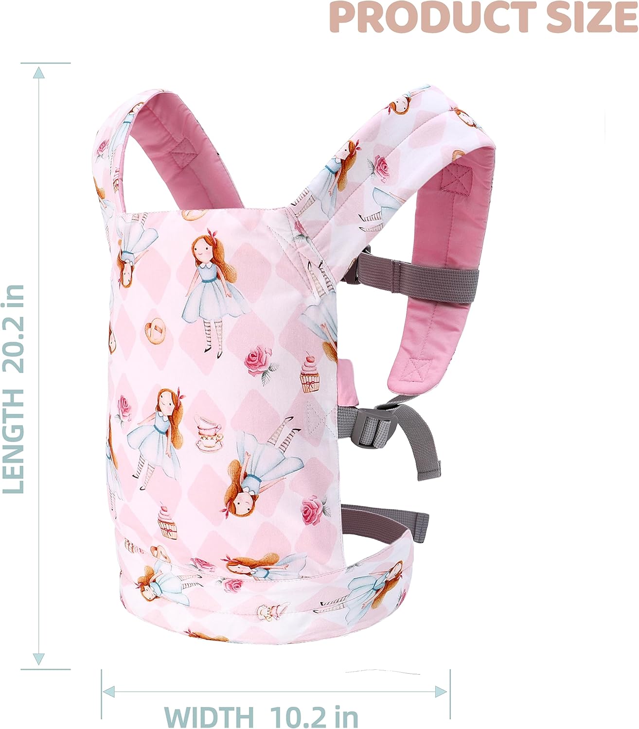 Miracle Baby Doll Carrier for Kids, Front and Back Baby Doll Accessories Backpack Kid Toddlers Play Toy Baby Carriers with Adjustable Straps for Little Girls