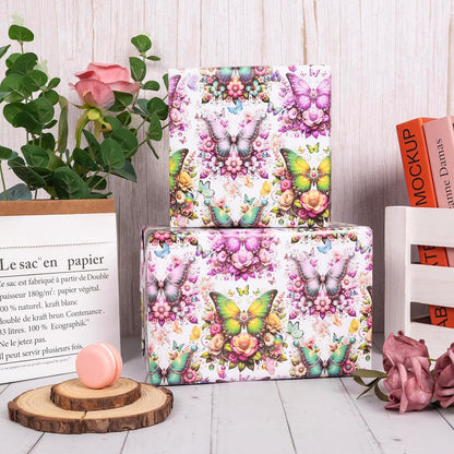 Dtiafu Reversible Building Blocks Wrapping paper Roll for Kids Boys Girls - Boys Birthday Bricks Design Gift Wrap Sheets for Baby Shower Party Craft Supplies(Total 28.5sq.ft)