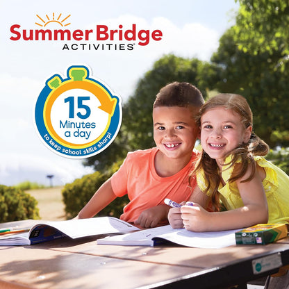Summer Bridge Activities Kindergarten to 1st Grade Workbooks, Activity Book Ages 4-6 With Math, Phonics, Science, Social Studies, Writing Practice, Fitness, Flash Cards, Stickers, and More