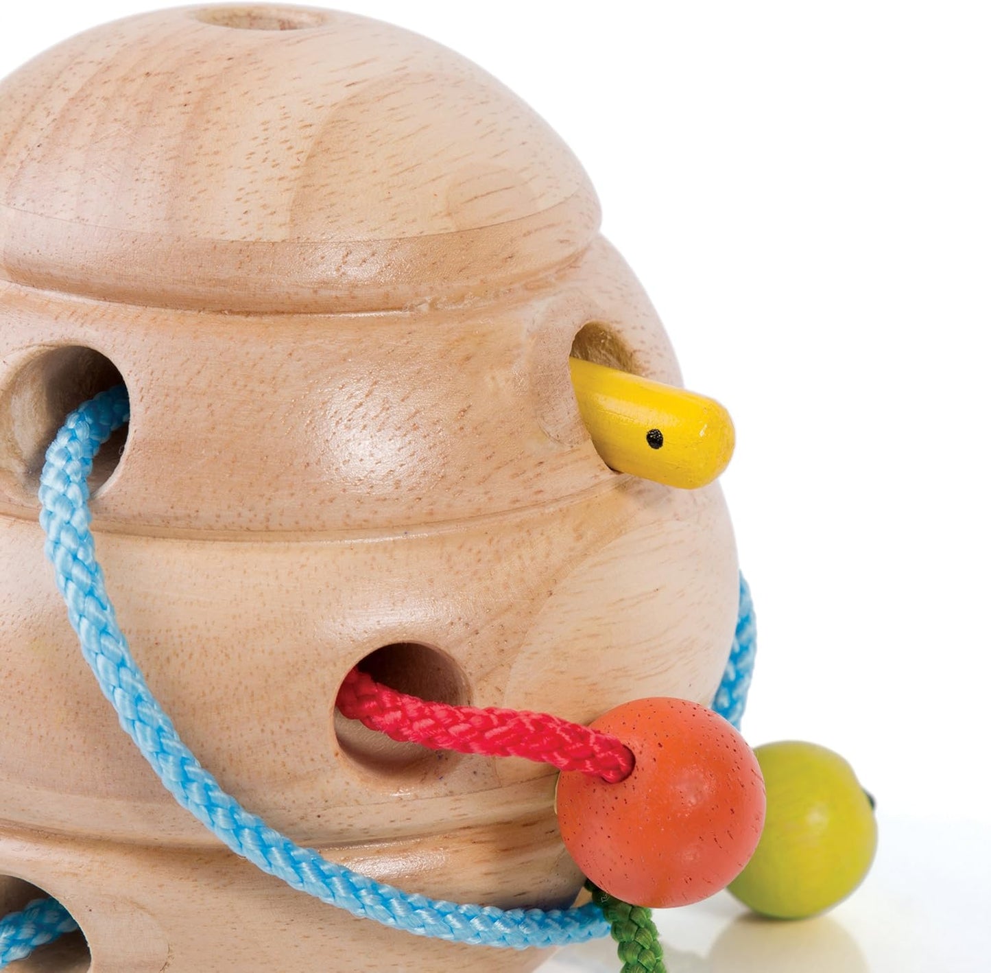 Guidecraft Beehive Lacing, Manipulative Threading Preschool Toy for Kids - Basic and Life Skills Toys