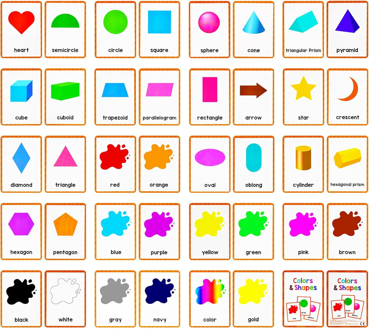 Learning Flashcards Number, 28 Different Number Educational Cards, Social Learning Card for Kids