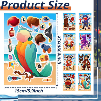 24-Sheet Make Your Own Science Sticker Kit | Microscope, DNA & Scientist Designs - Reusable Educational Decor for Classrooms & Kids Rooms
