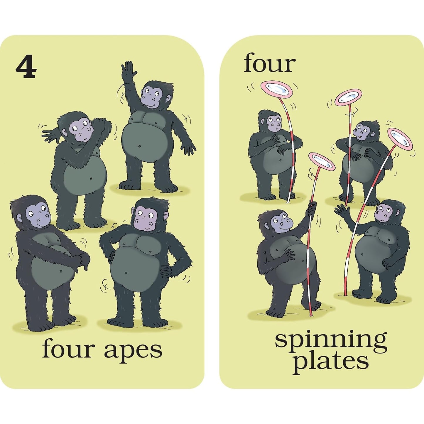 School Zone Old Maid Numbers Game Cards: 56 Cards, Preschool, Kindergarten, 1st Grade, Card Game, Numbers 1-12, Early Math, Animals, Counting, Matching, Pairing, Ages 4+