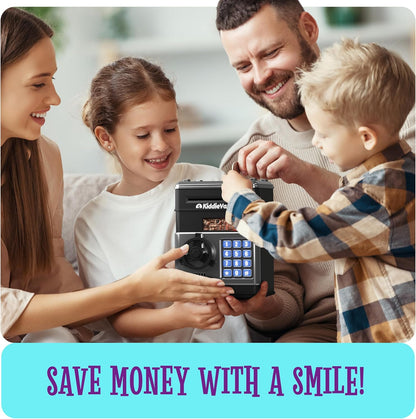 Piggy Bank for Kids - Electronic Money Saving Box w/Code- ATM Safe - Toy Coin Bank - Easter Boys Toys for Age 3, 4, 5, 6, 7, 8, 9 - Birthday Gifts for 8, 9, 10, 11, 12 Year Old Boy and Girl