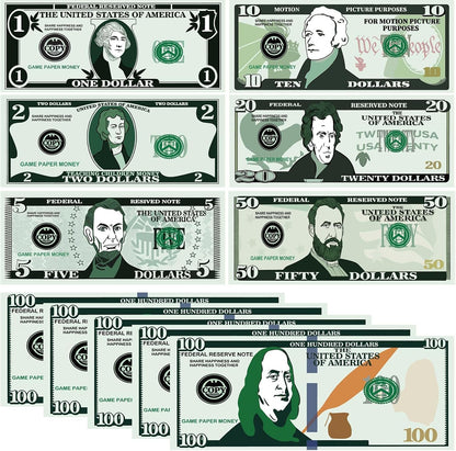 700Pcs Play Money Set for Kids – Educational Learning Bills for Teaching Math & Counting – Prop Fake Money Refill for Board Games & Cash Register Toy