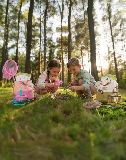 ROBUD Bug Catcher for Kids, Bug Catcher Kit with Bag Kit, Outdoor Exploration Set for Camping, Montessroi Toy for Kids Coming Closer to Nature，WRP07