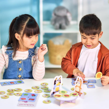 Bluey Shopping List Game, Join Bluey, Bingo, Bandit & Chilli On A Fun Supermarket Adventure, Race to Fill Your Trolley in This Fun Memory and Matching Game, for Ages 3+, 2-4 Players