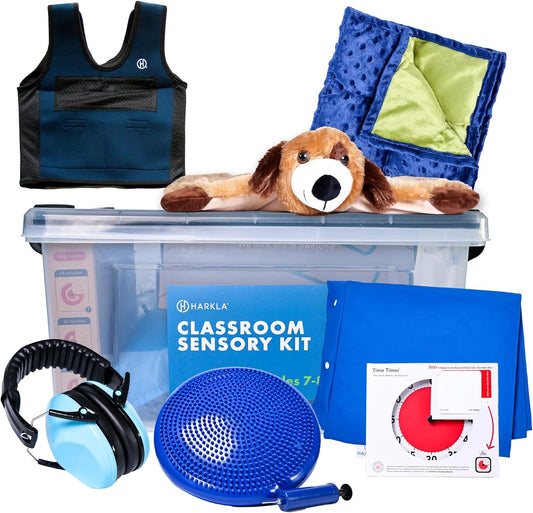Harkla Classroom Sensory Kit for Kids - Ages 11 to 14 (Grade 7 to 8)