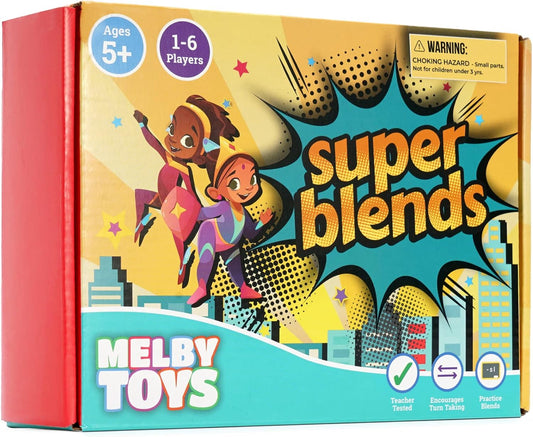 Super Blends Phonics Reading Game (22 Blends) - Phonics Games for Kids Ages 6-8, Reading Games for Emerging Readers, Best Resources for Parents and Teachers