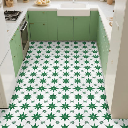 Peel and Stick Floor Tiles, Vinyl Flooring Waterproof for Bathroom Kitchen Bedrooms Living Room Fireplace Wall RV (10, White, 11.8" x 11.8")