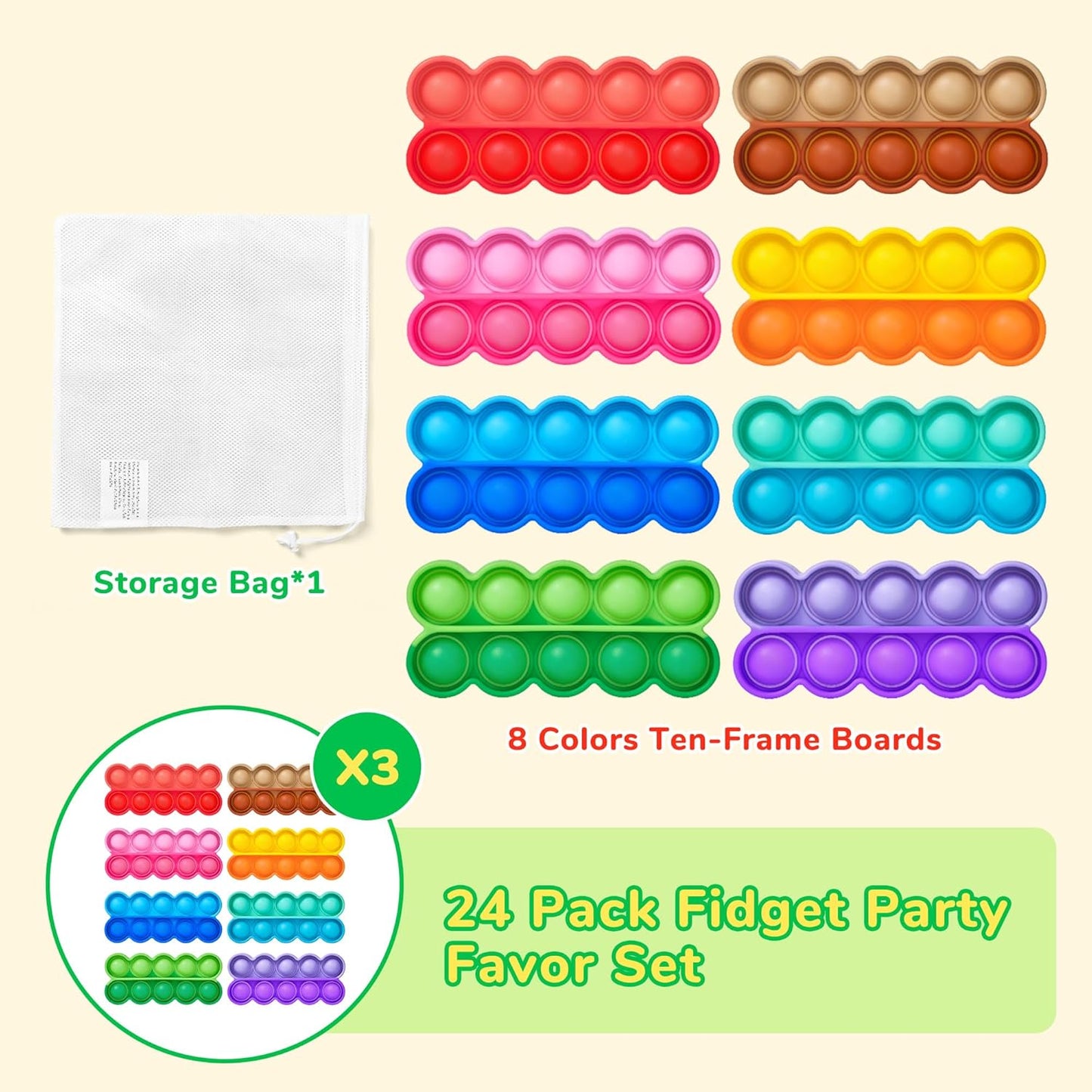 Joycat Ten-Frame Math Learning Tools for Elementary-8 Ten Frames and 20 Task Cards Math Counting Games with for Preschool Kindergarten Classroom Learning Activities Kids Ages 3-5