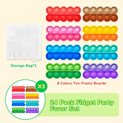Joycat Ten-Frame Math Learning Tools for Elementary-8 Ten Frames and 20 Task Cards Math Counting Games with for Preschool Kindergarten Classroom Learning Activities Kids Ages 3-5