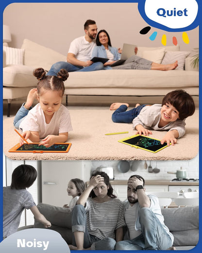 Bravokids Toys for 3-6 Years Old Girls Boys, LCD Writing Tablet 10 Inch Doodle Board, Electronic Drawing Pads, Educational Birthday Gift for 3 4 5 6 7 8 Years Old Kids Toddler (Blue)