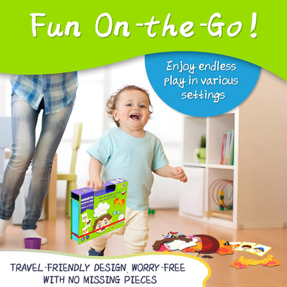 Marble Run for Kids, Vertical Magnetic Marble Maze Track with Doodle Board & Residue-Free Nano-Adhesive, STEM Explorers Brain Teaser Toy for Boys Girls Ages 3-12, Creative Thinking Games Gifts