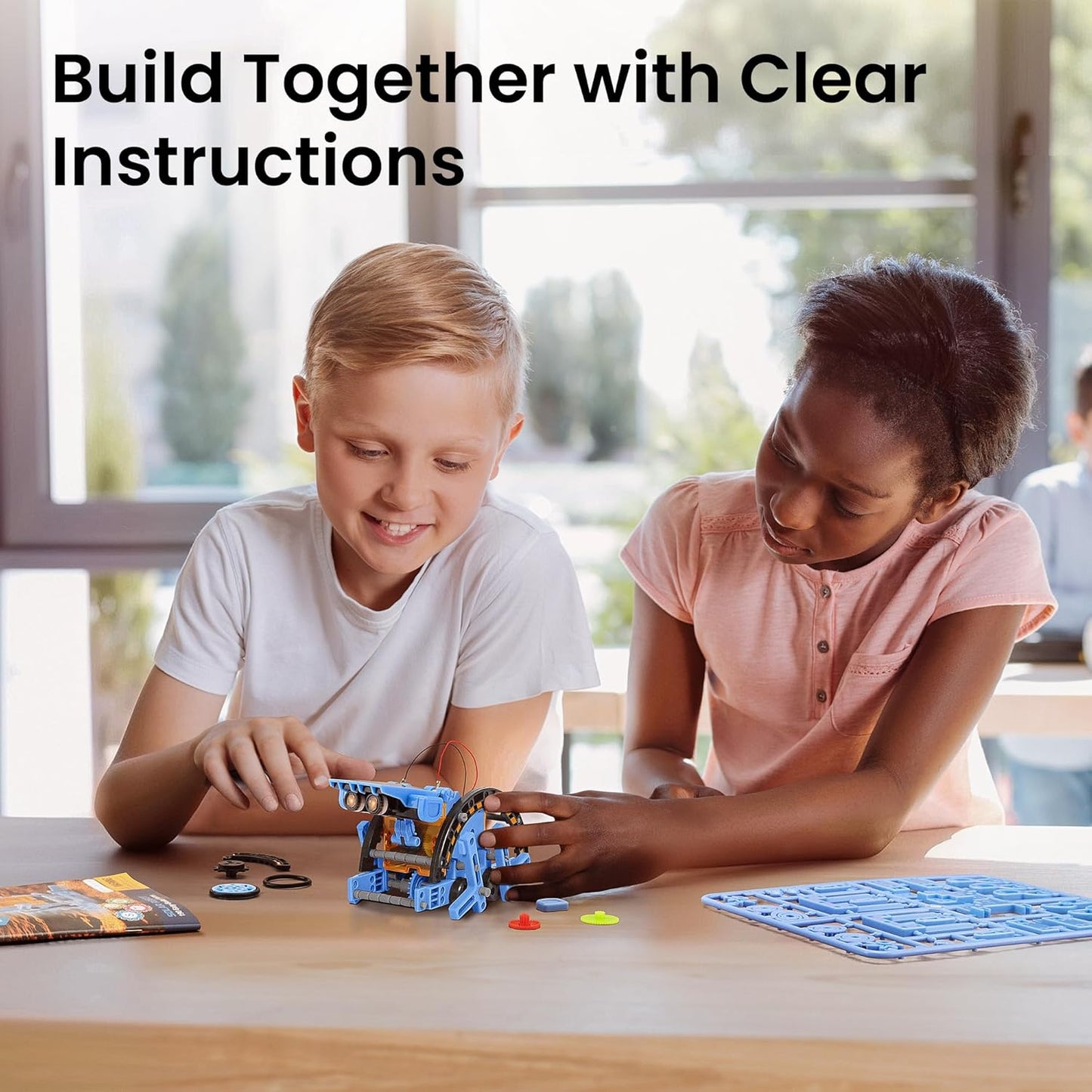 Sillbird Solar Robot Building Kit STEM Gift for Boys Aged 8-12, 12-in-1 DIY Science Educational Robotic Toys for Kids Teens Birthday, Powered by the Sun with 190 Pieces
