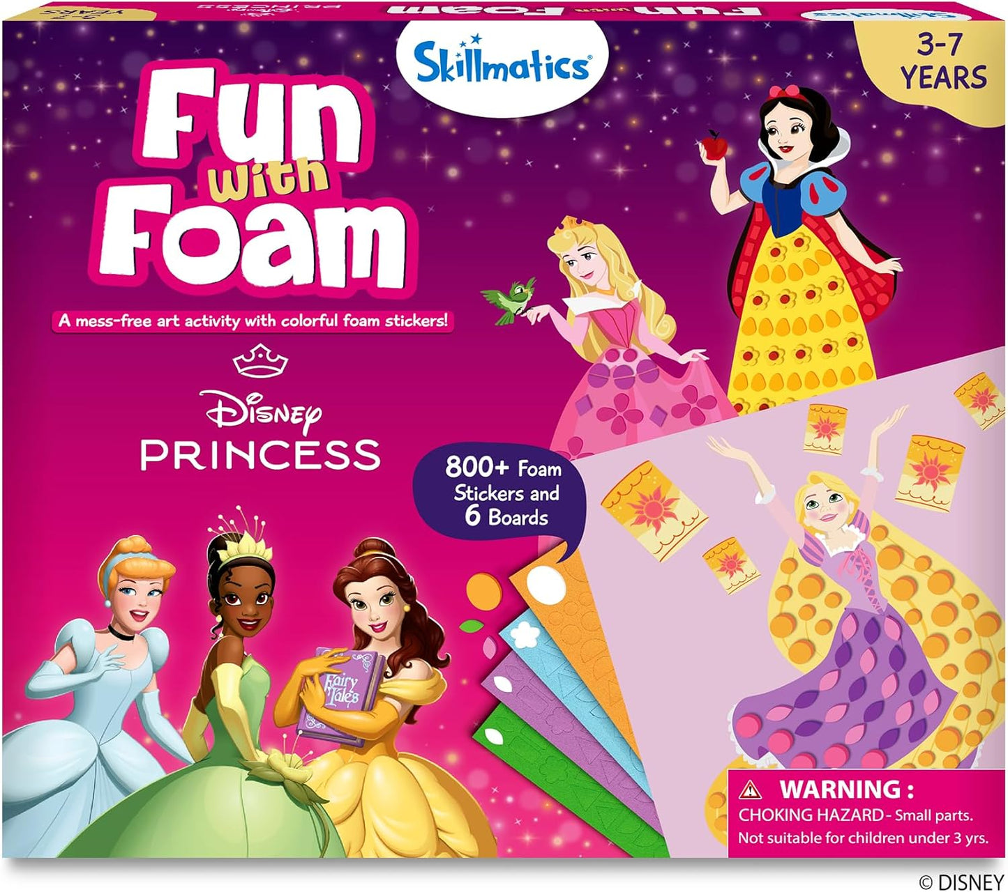 Skillmatics Foam Sticker Art Activity - Animals, Mess-Free Fun for Kids, 800+ 3D Foam Stickers, DIY Felt Craft Kits, Gifts for Boys & Girls Ages 3, 4, 5, 6, 7