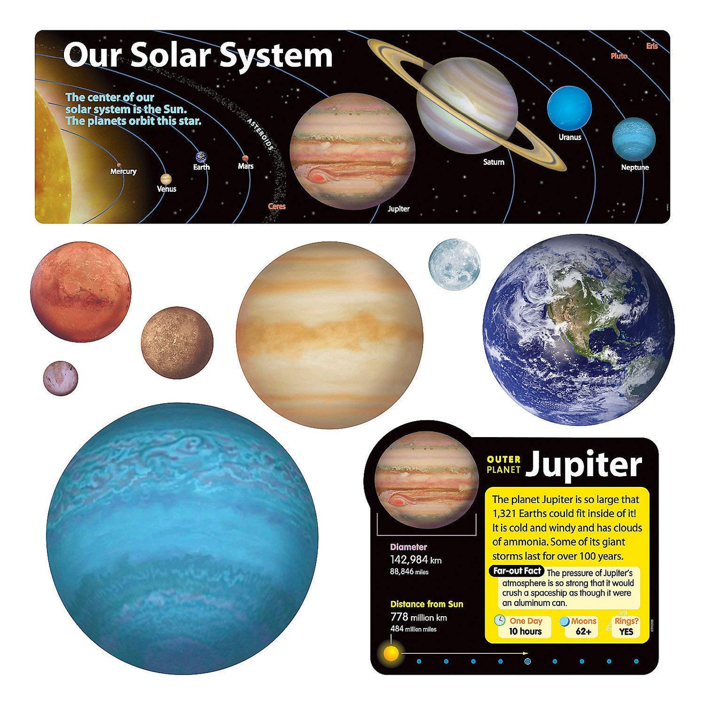 Solar System Bb Set - 21 Pieces - Educational and Learning Activities for Kids