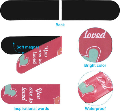 Inspirational Women History Month Quotes Magnetic Bookmarks Encouraging Bookmarks Magnet Page Markers Positive Magnetic Page Clips Bookmark for Students Teachers School Home Office Supplies(30 Pcs)