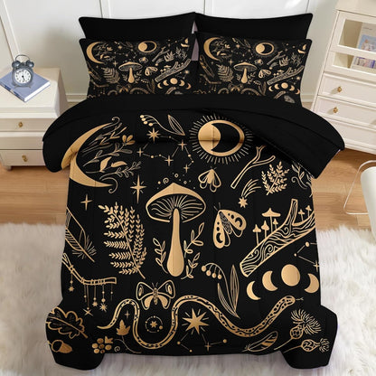 Nesker Comforter Set Twin Size, Science Lab School 5 Pcs Bedding for Kids and Adults, Medical University Chemistry Bed Sheet Sets with Fitted Sheet Pillowcase & Sham