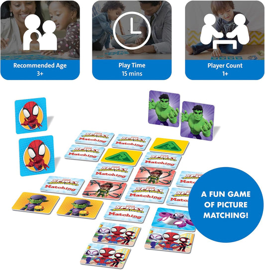 Wonder Forge Marvel Spidey and His Amazing Friends Matching Game - Educational Memory Game for Kids Ages 3+ - Fun for Toddler Boys and Girls Featuring Spiderman and Friends