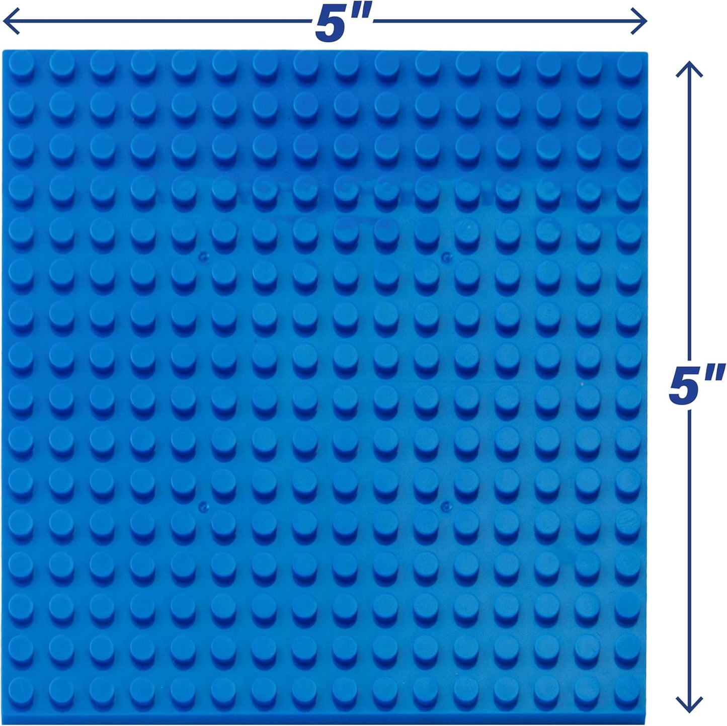 Classic Baseplates for Building Bricks - Set of 10 Sand 5"x5" Building Plates- Dual Connectivity, Build on Both Sides- Compatible, Tight Fit w Major Brands- Creative STEM Toy & Kids Bday Gift (Sand)