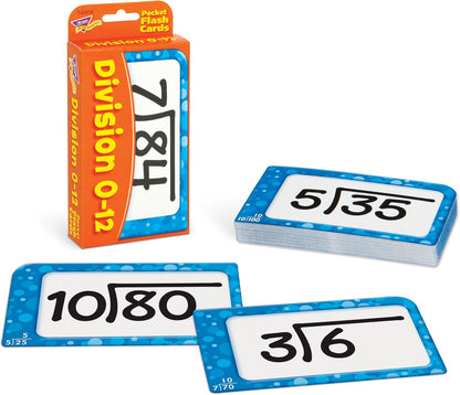 Division Pocket Flash Cards