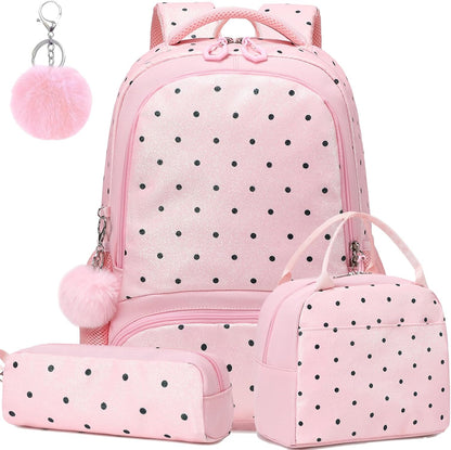Girls Backpack for Elementary Unicorn Backpack Kids Backpack School Bookbag for Girls 3 in 1 Set Back to School
