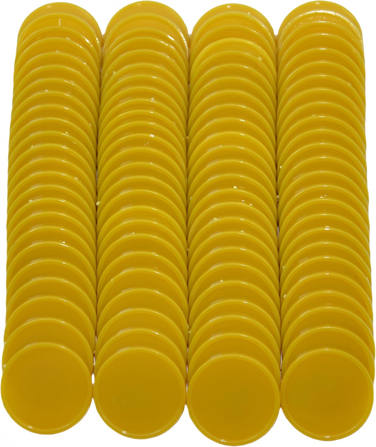 Smartdealspro Set of 100 1 Inch Opaque Plastic Learning Counters Mini Poker Chips Game Tokens with Storage Box (Pink)
