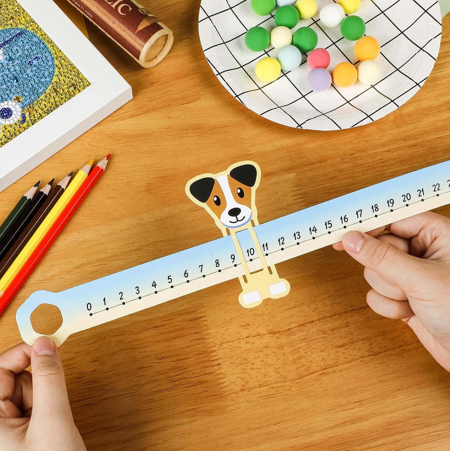 12 Pieces Number Lines for Students Positive Slide and Learn Integers Number Lines 21 x 3 Inch Numbers Line Focuses on Numbers 0 to 30 for Home Kindergarten School Classroom Wall