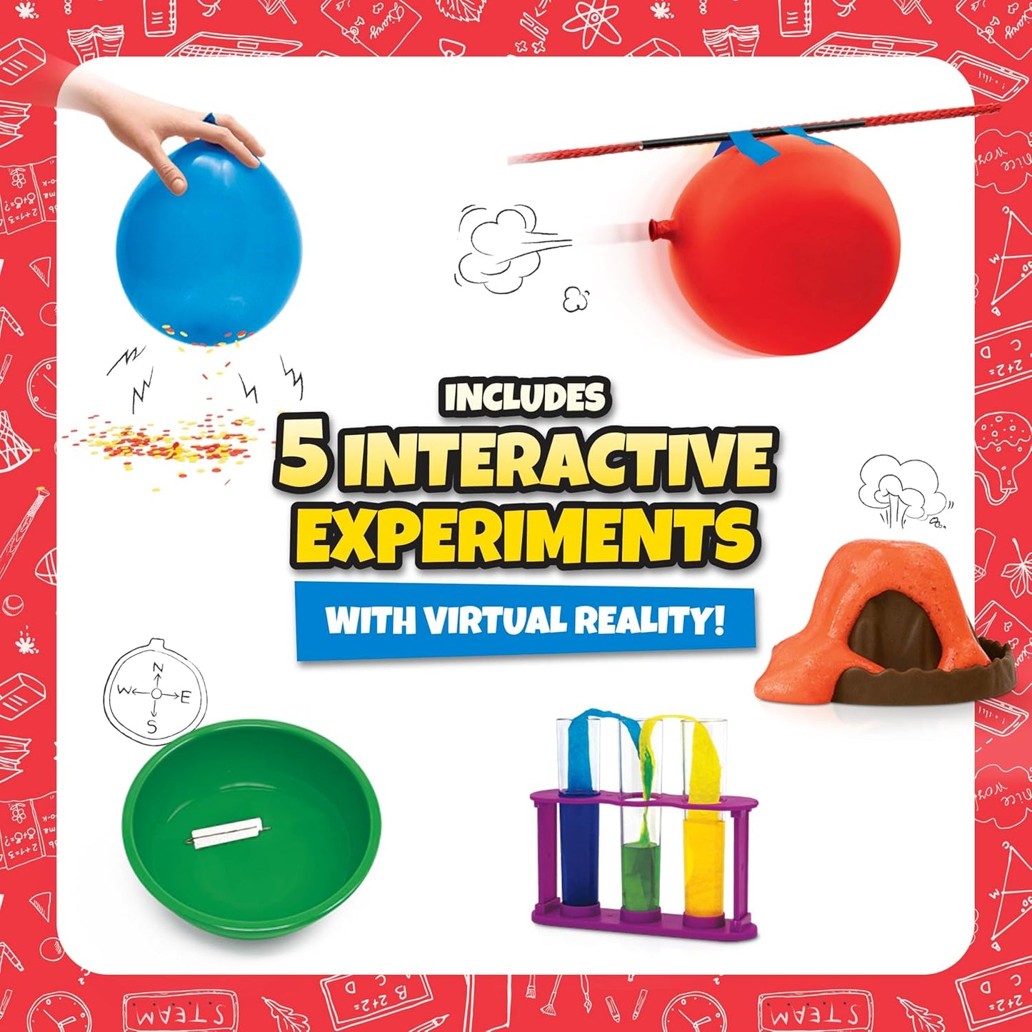 Abacus Brands Bill Nye's VR Science Kit Student Edition - Virtual Reality Kids Book and Interactive STEAM Set - Includes All Materials You Need, Ages 6 and Up