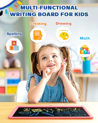 Bravokids Toys for 3-6 Years Old Girls Boys, LCD Writing Tablet 10 Inch Doodle Board, Electronic Drawing Pads, Educational Birthday Gift for 3 4 5 6 7 8 Years Old Kids Toddler (Blue)