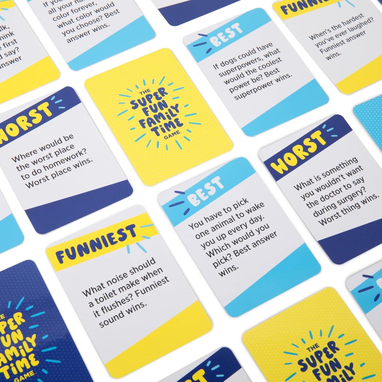 DSS Games The Super Fun Family Time Game [Family Card Game, Entertaining Conversation Starters & Challenges | Great for Gifts and Reunions | for Adults, Kids & Teens, Ages 8+]