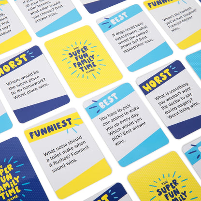 DSS Games The Super Fun Family Time Game [Family Card Game, Entertaining Conversation Starters & Challenges | Great for Gifts and Reunions | for Adults, Kids & Teens, Ages 8+]