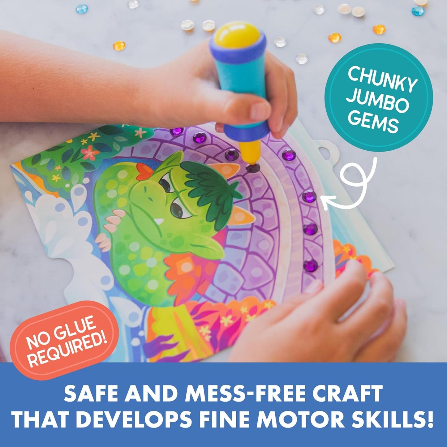 Educational Insights Tufting Kit - Arts and Crafts for Kids Ages 4-8, Poke in Art Kits for Girls & Boys, DIY Kids Craft Kit, Mess Free Art Set with Crafting Supplies, Easy Toddler Crafts